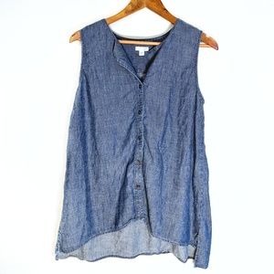 J Jill - Chambray Tank Top